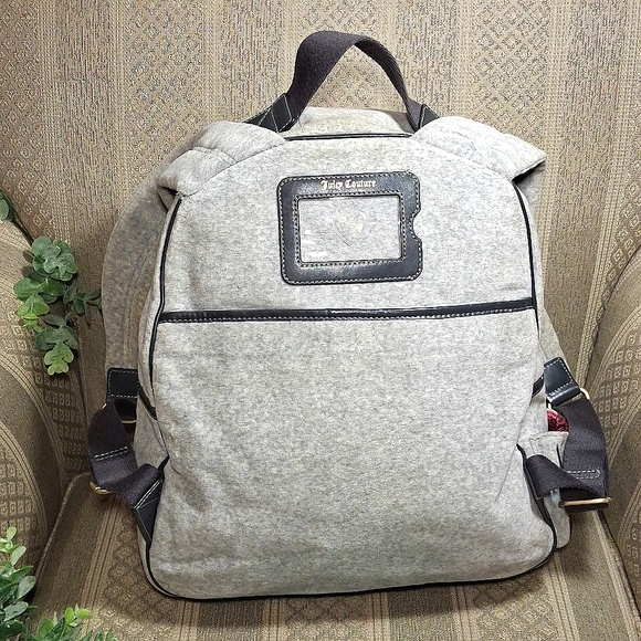 Juicy Couture Y2K Gray Velour Backpack - Picture 6 of 16